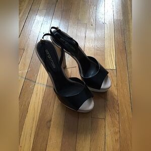 Sergio Rossi Black and White Heels